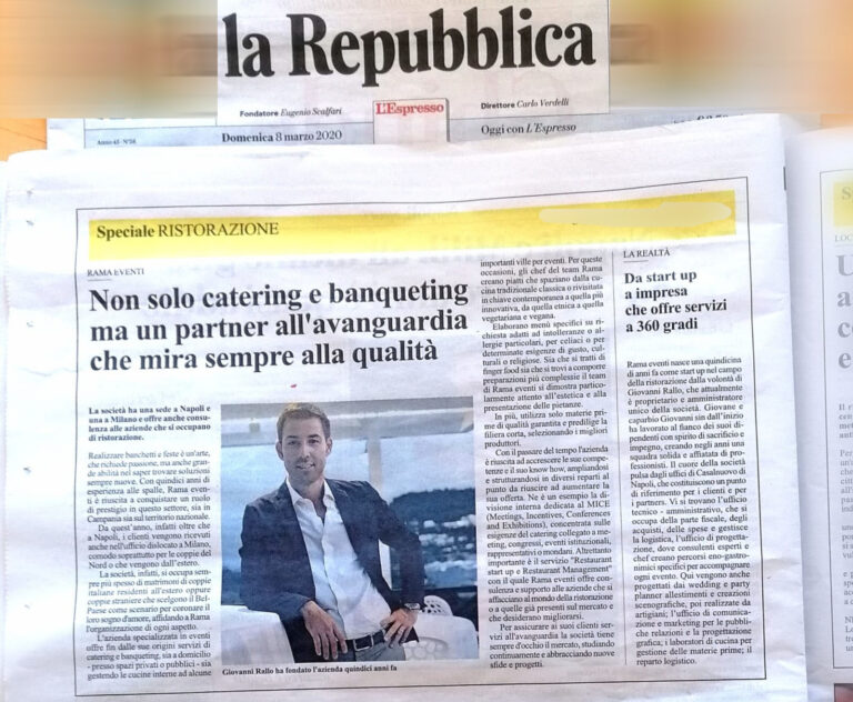 Rama si racconta su la Repubblica